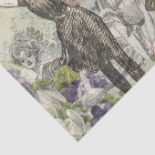 Octopus Beach Antiek kuststeampunk Tissuepapier (Detail)