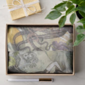 Octopus Beach Antiek kuststeampunk Tissuepapier (Geschenk)