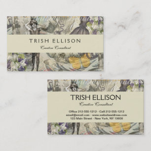 Octopus Beach Antiek kuststeampunk Visitekaartje