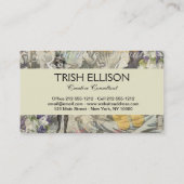 Octopus Beach Antiek kuststeampunk Visitekaartje (Achterkant)