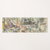 Octopus Beach Antiek kuststeampunk Yogamat (Voorkant (horizontaal))