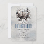 Octopus Beach bruiloft repetitie Kaart (Voorkant)