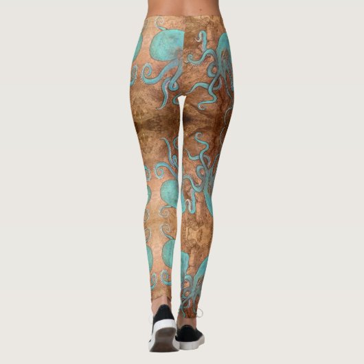 Octopus. Beach Bum Leggings (Achterkant)