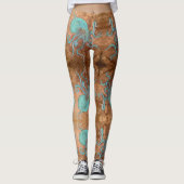 Octopus. Beach Bum Leggings (Voorkant)