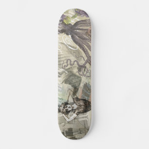 Octopus Beach Vacation Victoriaans Gothic Fun Persoonlijk Skateboard