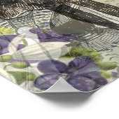 Octopus Beach Vacation Victoriaans Gothic Fun Poster (Hoek)