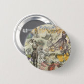 Octopus Beach Vacation Victoriaans Gothic Fun Ronde Button 5,7 Cm (Voorkant /achterkant)
