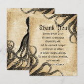 octopus bedankkaart (Voorkant / Achterkant)