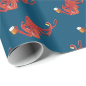 Octopus Beer Lover Cadeaupapier (Rol Hoek)