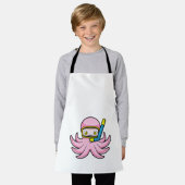 Octopus bij duiken met Snorkel en zwembril Schort (Gedragen)