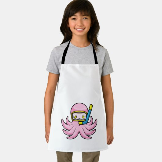 Octopus bij duiken met Snorkel en zwembril Schort (Insitu)