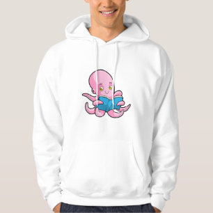 Octopus bij het lezen van een boek hoodie