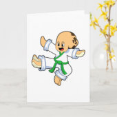 Octopus bij Karate Martial arts Kaart (Gele Bloem)