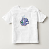 Octopus bij lezen boek kinder shirts (Voorkant)