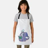 Octopus bij lezen boek schort (Insitu)