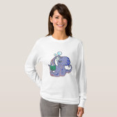 Octopus bij lezen boek t-shirt (Voorkant volledig)