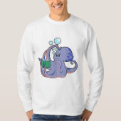 Octopus bij lezen boek t-shirt (Voorkant)