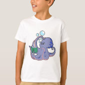 Octopus bij lezen boek t-shirt (Voorkant)