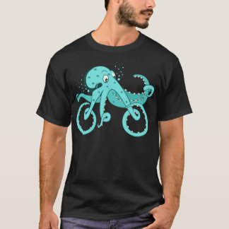 Octopus Bike Cyclist en Biker enduro atvrider T-shirt