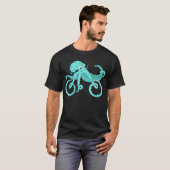 Octopus Bike Cyclist en Biker enduro atvrider T-shirt (Voorkant volledig)
