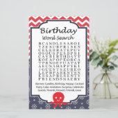 Octopus Birthday word search game (Staand voorkant)