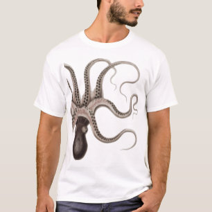 Octopus Black en White T-shirt