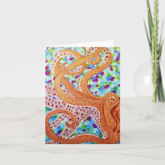 octopus blanco-notecard kaart
