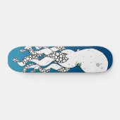 Octopus (blauw) Skateboard Deck (Horizontaal)