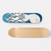 Octopus (blauw) Skateboard Deck (Horizontaal)