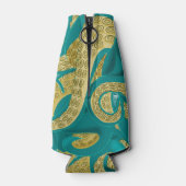 Octopus Blauwgroen Gold Bottle Cooler (Achterkant)