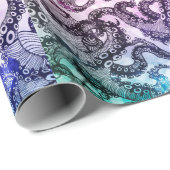 Octopus Blue Cadeaupapier (Rol Hoek)