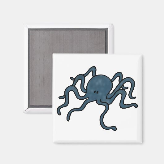Octopus Blue Magneet (Voorkant / Achterkant)