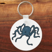 Octopus Blue Sleutelhanger (Voorkant)