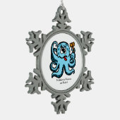 Octopus Bonk, MeWarriorVrouw op Twitch Tin Sneeuwvlok Ornament (Links)