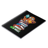 Octopus Book Reading Kraken Library Humor Reader Notitieboek (Linkerzijde)