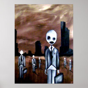 Octopus Boy en Zijn Gele Arbeiders Poster