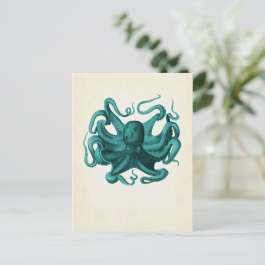 octopus briefkaart (Staand voorkant)