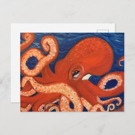 Octopus Briefkaart (Voorkant / Achterkant)