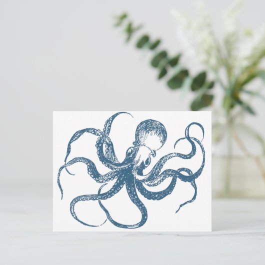 octopus briefkaart (Staand voorkant)