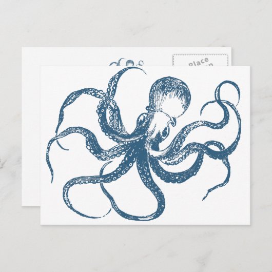 octopus briefkaart (Voorkant / Achterkant)