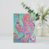 octopus briefkaart (Staand voorkant)
