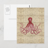 octopus briefkaart (Voorkant / Achterkant)