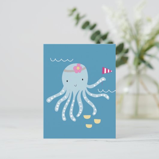 Octopus Briefkaart (Staand voorkant)