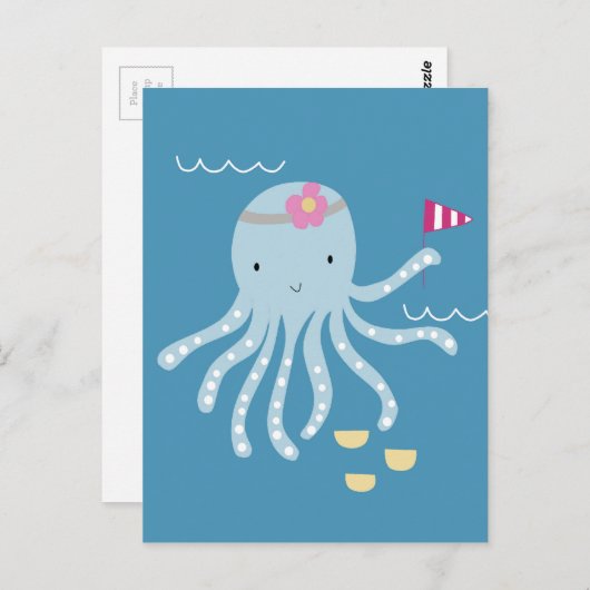 Octopus Briefkaart (Voorkant / Achterkant)