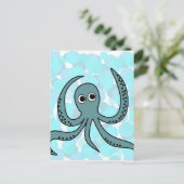 Octopus Briefkaart (Staand voorkant)