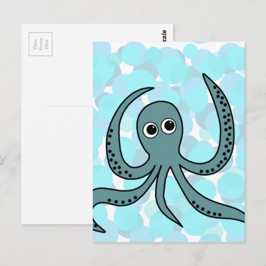Octopus Briefkaart (Voorkant / Achterkant)
