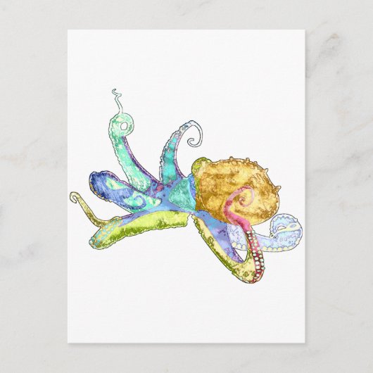 Octopus Briefkaart (Voorkant)
