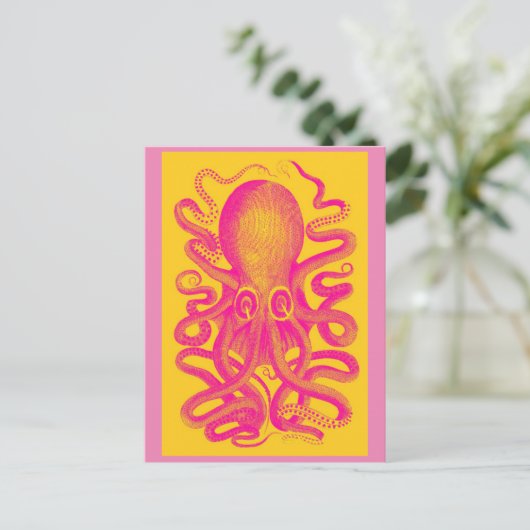 Octopus briefkaart (Staand voorkant)