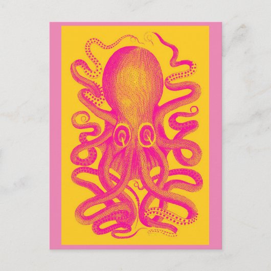 Octopus briefkaart (Voorkant)