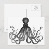 Octopus Briefkaart (Voorkant / Achterkant)